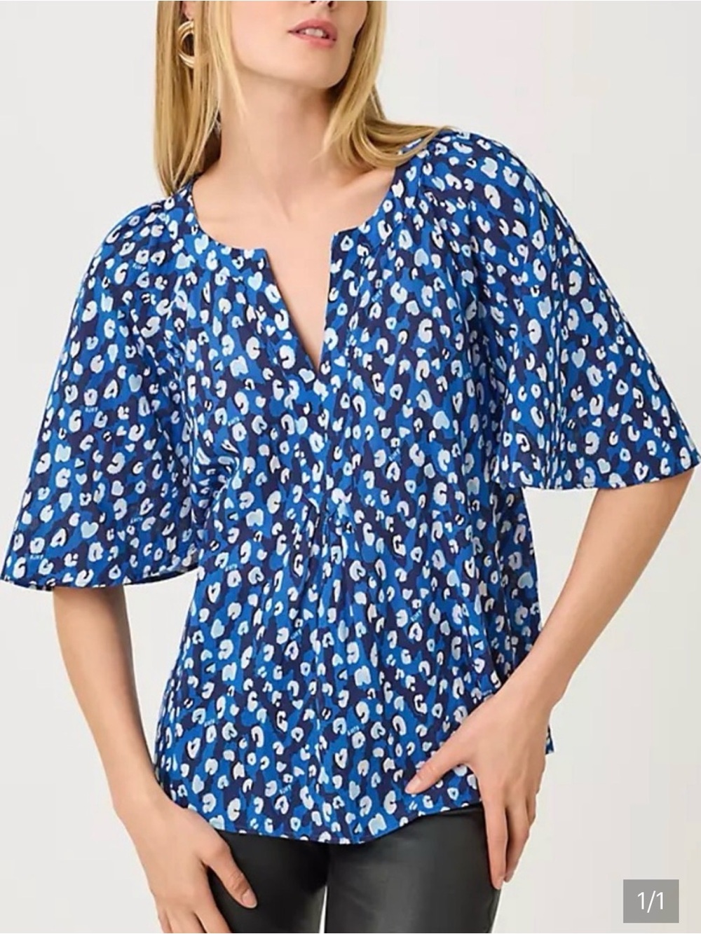 Lilly Pulitzer Wilmer top Starlight Navy You’re an Animal Small S NWT